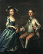 John Wollaston Warner Lewis II and Rebecca Lewis Spain oil painting artist